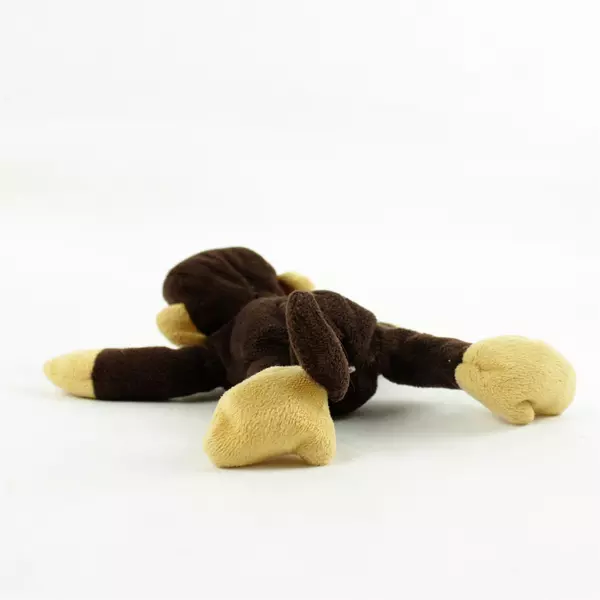 Brown Monkey Plush Laying Down Stuffed Animal Small 5in