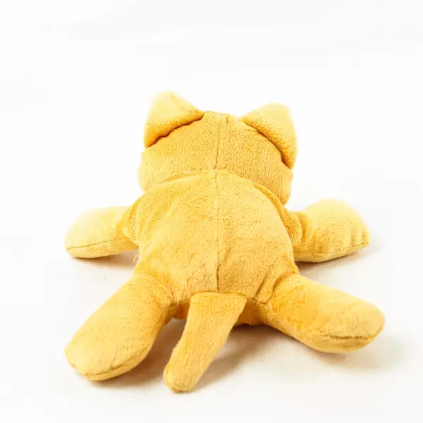 Orange Cat Plush Toy Laying Down 8in Soft Stuffed Animal Collectible