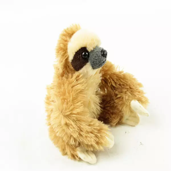 Brown Sloth Plush Toy Stuffed Animal 6in Soft Fabric