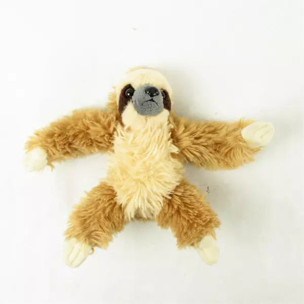 Brown Sloth Plush Toy Stuffed Animal 6in Soft Fabric