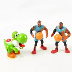 Lot of 3 McDonalds Toys 2 Space Jam Figures & 1 Yoshi Figure