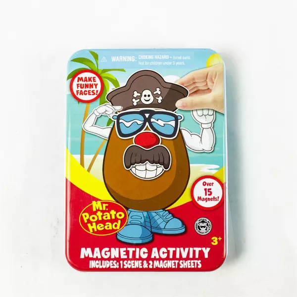 Mr Potato Head Magnetic Travel Activity Kit Metal Tin 16 Pieces
