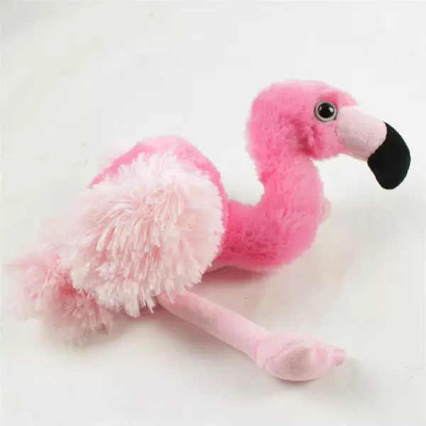 Wild Republic Realistic Pink Flamingo Plush Stuffed Animal 8.5in