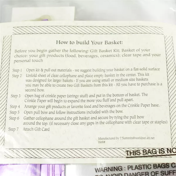 Make Your Own Gift Basket Kit DIY Craft Kit New Sealed