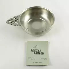 The Pewter Peddler Pewter Bowl 7x5 Vintage Decorative Serving Dish Used
