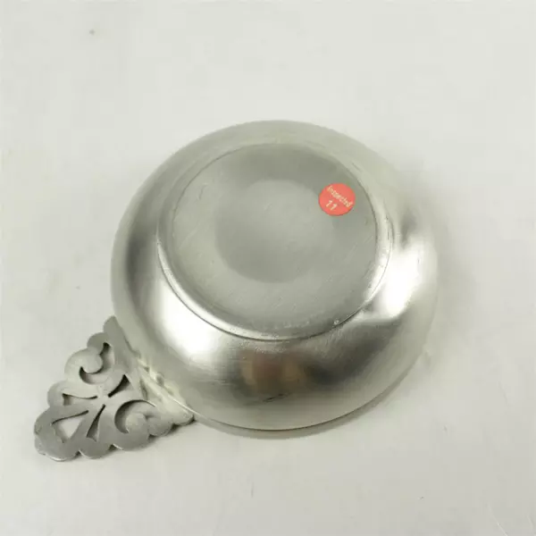 The Pewter Peddler Pewter Bowl 7x5 Vintage Decorative Serving Dish Used