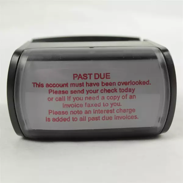 Ideal 4926 Past Due Notice Stamp Used Office Mailroom