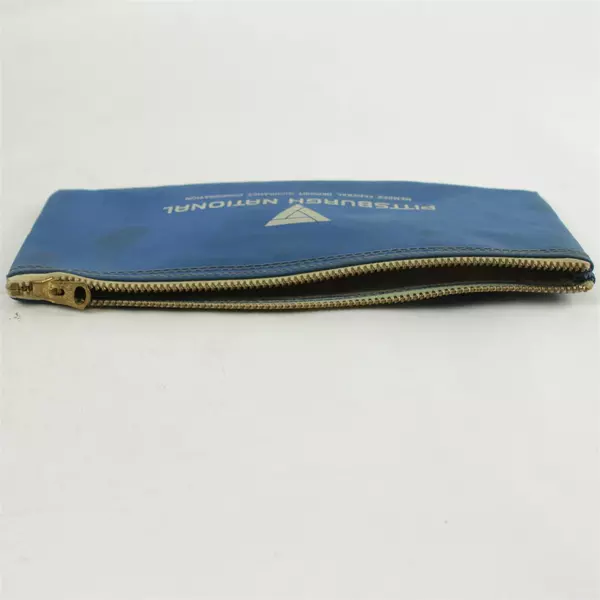 Vintage Pittsburgh National Bank Coin Deposit Case Bag 10.5 x 5 in