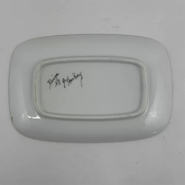 Jo Thackery Ceramic Chicken Pattern Coffee Time Tray