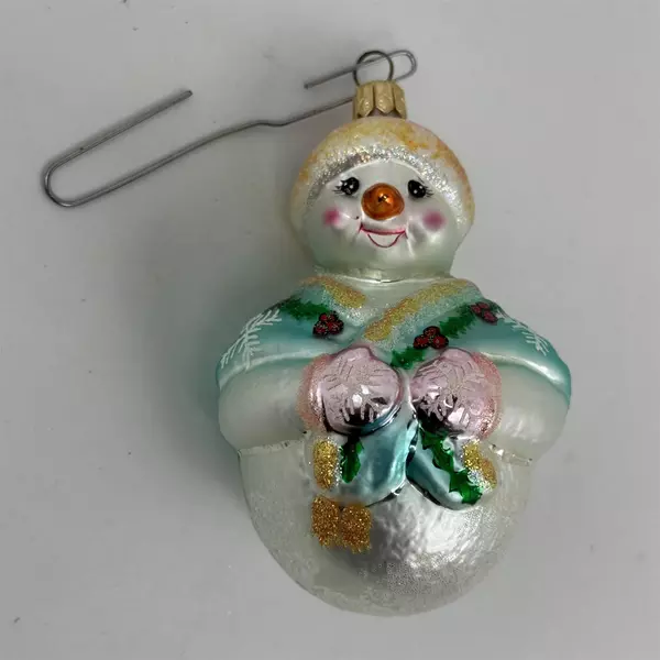 1998 Christopher Radko 4 Inch Jolly Wrap Jr Glass Christmas Ornament