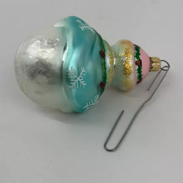 1998 Christopher Radko 4 Inch Jolly Wrap Jr Glass Christmas Ornament