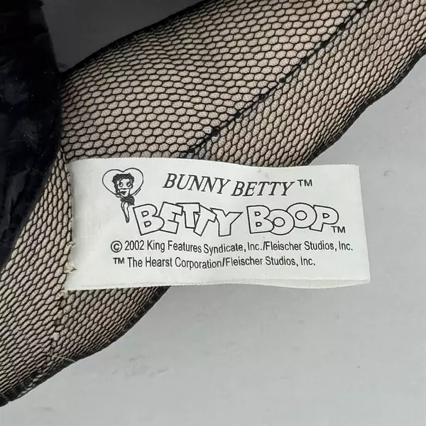2002 Kelly Toy 17" Bunny Betty Boop Toy Plushie Doll Black Outfit