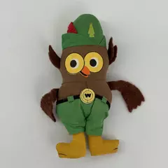 U.S. Forest Service 1970's Knickerbocker Woodsy Owl  Stuffed Plush Toy 7"