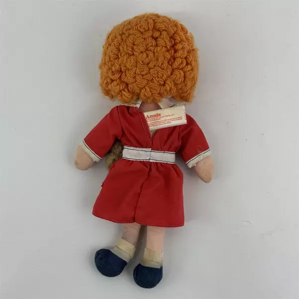 Vintage Knickerbocker Plush 9" Original Orphan Annie w/ Sandy Soft Rag Doll 1977