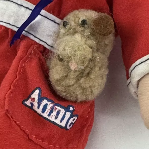 Vintage Knickerbocker Plush 9" Original Orphan Annie w/ Sandy Soft Rag Doll 1977