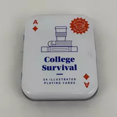 Wild + Wolf College Survival Illustrated Playing Cards W/ Collectible Tin