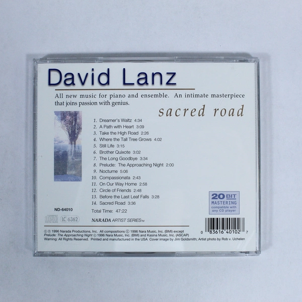 David Lanz Sacred Road CD 1996 Narada Music Piano Ensemble Good Condition