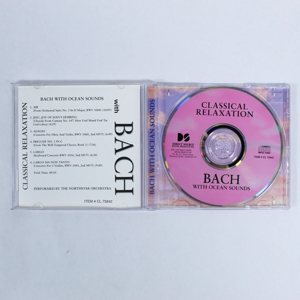 Classical Relaxation Bach CD with Ocean Sounds Northstar Orchestra 1998