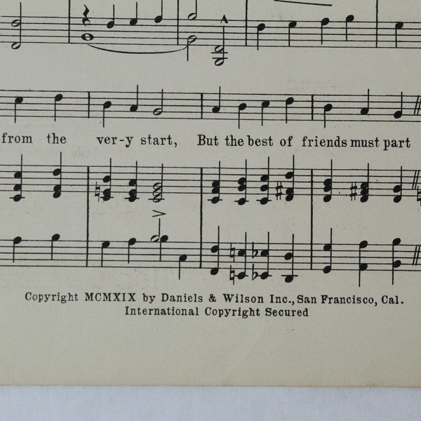Antique 1919 Sheet Music "My Buddy" Neil Moret Byron Gay for Piano