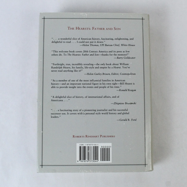The Hearsts: Father and Son by William R. Hearst Jr. 1991 Hardcover Book