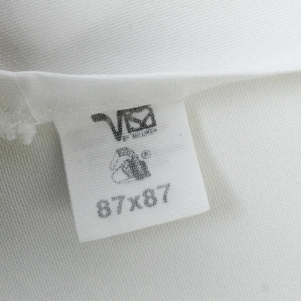 Visa By Milliken Tablecloth White Rectangle 87 x 176 Dacron Polyester Wedding
