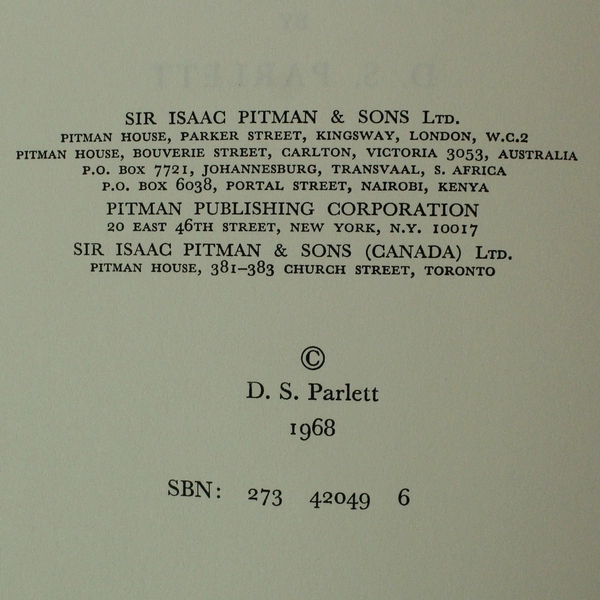 Learning a Language Alone by D.S. Parlett, 1968 Vintage Book, Good Condition