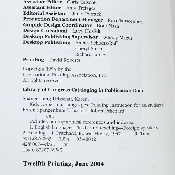 Kids Come In All Languages: ESL Reading Instruction by Pritchard - Good