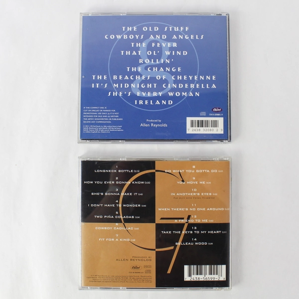 Lot of 2 Vintage Garth Brooks CDs: Fresh Horses (1995) & Sevens (1997)