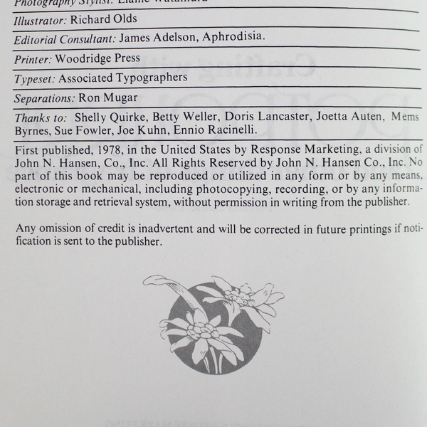 Vintage 1978 Crafting with Potpourri and Other Things of Fragrance Booklet