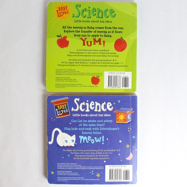 Lot of 2 Baby Loves Science Children's Hardcover Books by Ruth Spiro