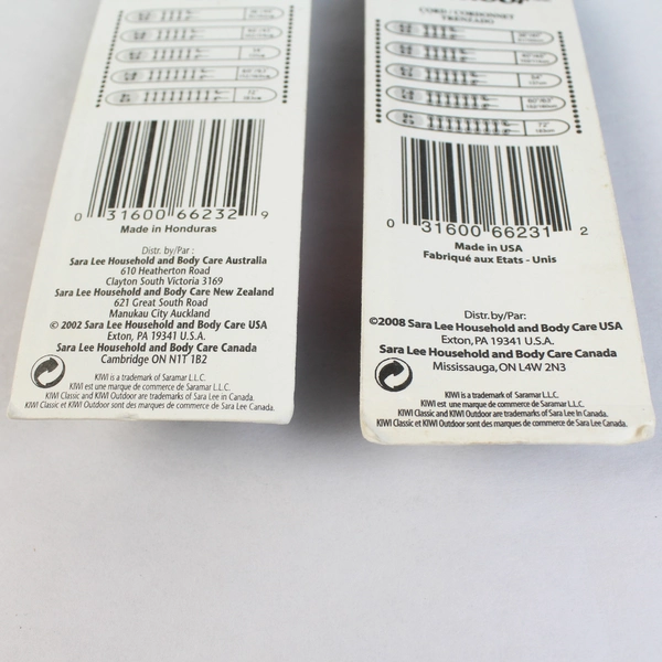 Lot of 2 NIB Kiwi Outdoor 60" Brown Olive and Brown Black Shoelaces 7-8