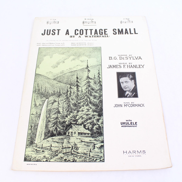 Antique Lot Of 4 Sheet Music 1925 Just A Cottage Small Yes Sir! That's My Baby