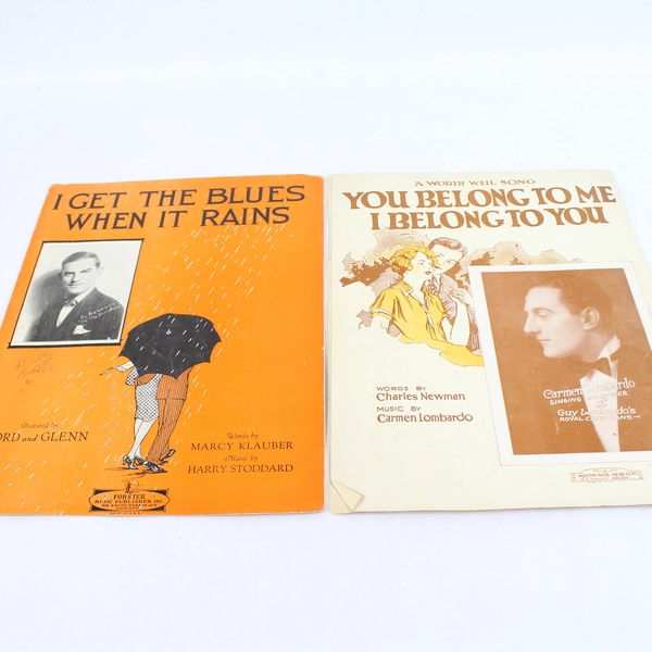 Lot Of 5 1929 Antique Sheet Music Siboney Piccolo Pete You Belong To Me