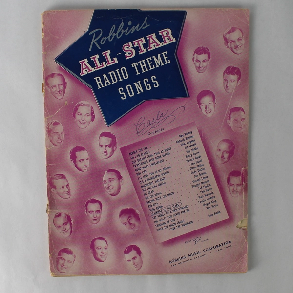 Vintage Music Book Robbins All-Star Radio Theme Songs 1942