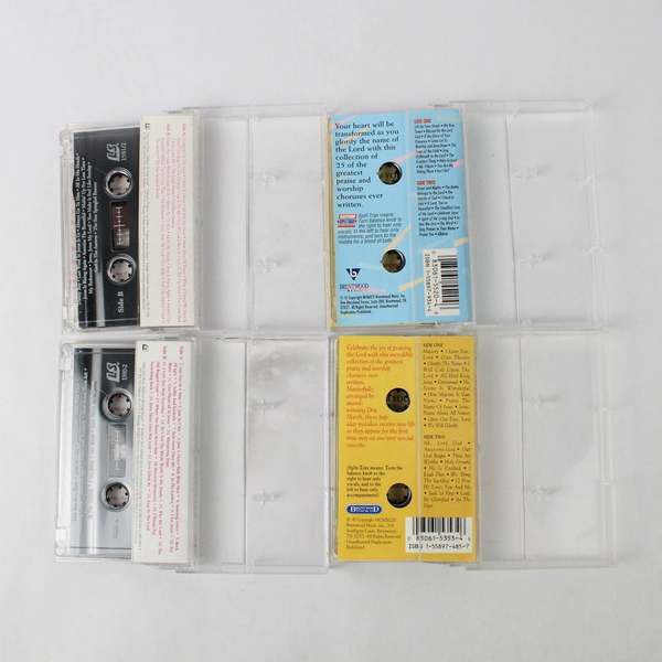 Lot of 8 Christian Cassette Tape Faith Music Charlton Heston Heartsong