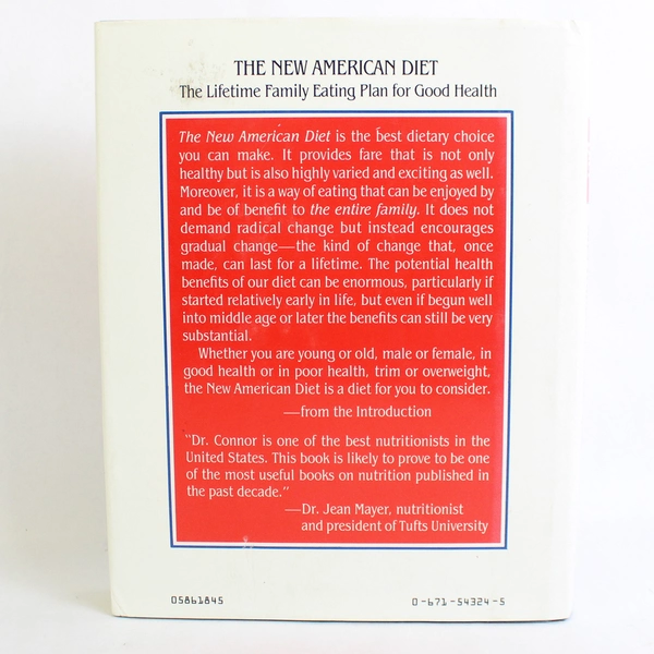 The New American Diet by Sonja L. & William E. Connor 1986 Good Condition