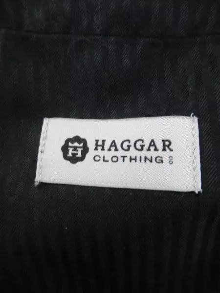 Haggar Men's Grey Plaid Golf Pants 34x32 Straight Fit with Pockets
