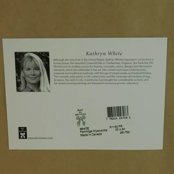 Kathryn White Partridge Wyandotte Rooster Framed Print 23.5x19.5 Art In Motion