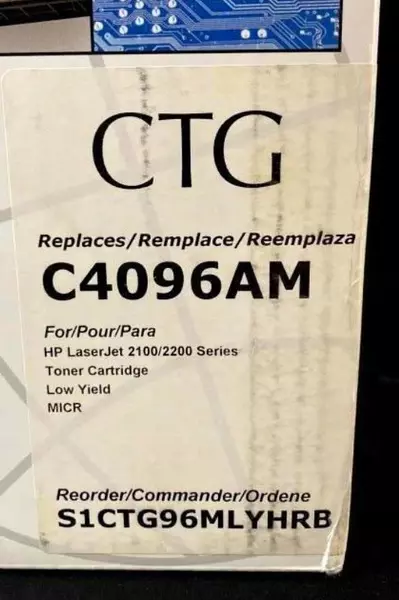 Image Excellence Toner Cartridge CTG Replaces C4096AM HP 2100 2200 Low Yield
