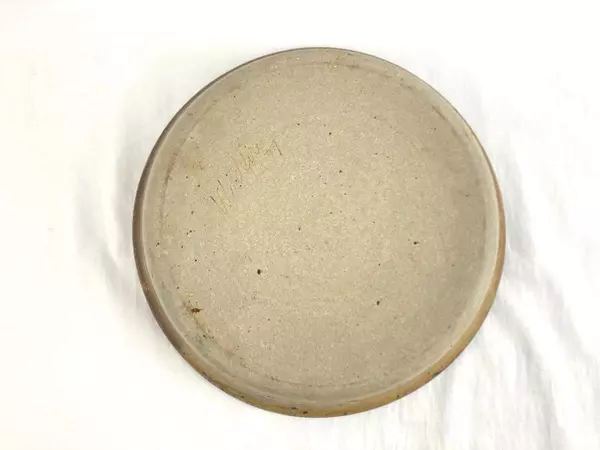 Hand Crafted Elaine's Gourmet Delights 1977 Pottery Bowl 12in Studio Art