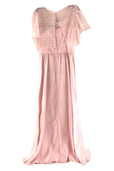 Vtg Marcy Hawkins Pink Strapless Maxi Dress Size M Formal Evening Wear