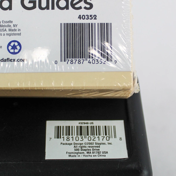 Oxford 100 Manila Cut Blank Card Guides In Black Storage Case Office Supplies