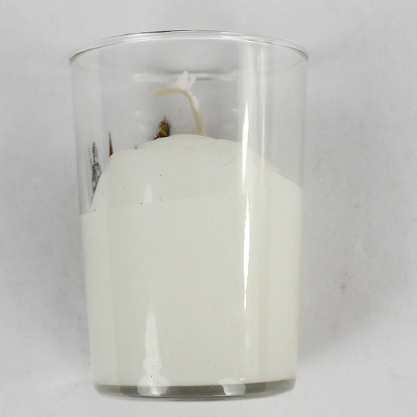 Weingartnergenossenschaft Markelsheim Glass Candle Holder with White Candle