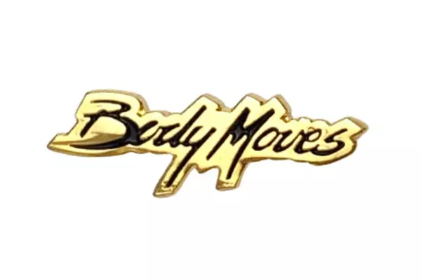 Body Moves Lapel Pin by The Artiss Ltd Black & Gold Pre-Owned