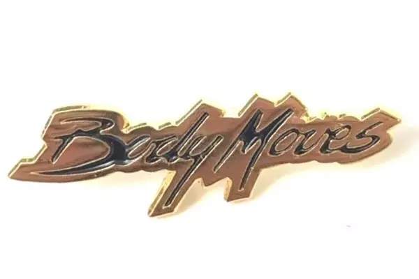 Body Moves Lapel Pin by The Artiss Ltd Black & Gold Pre-Owned