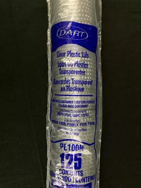 Dart Solo Souffles Clear Portion Container Lids 125 Ct Sealed Pack
