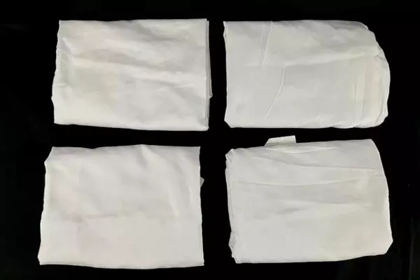 Lot of 4 Registry White King Size Pillowcases Cotton Polyester Shams