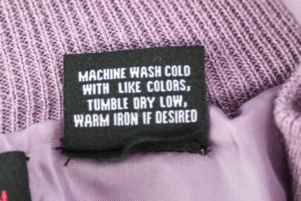 Tres Bien Full Zip Sweater Lavender Michelbook Country Club Women's Size M