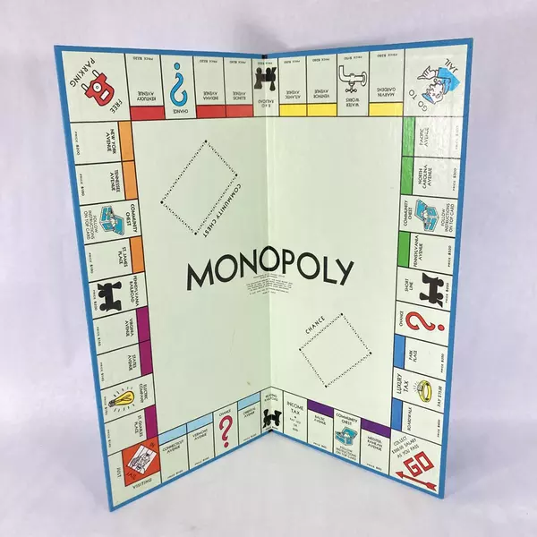 Vintage 1961 Parker Brothers Monopoly Game For Parts