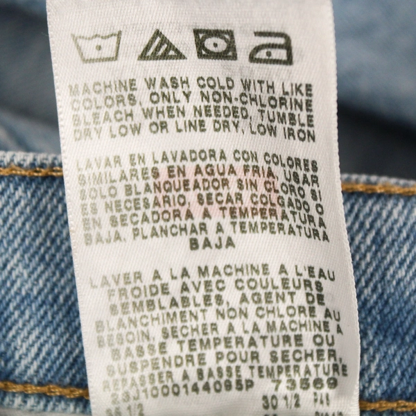 Wrangler Straight Jeans Men's W31 L30, Light Wash Blue Cotton Stretch